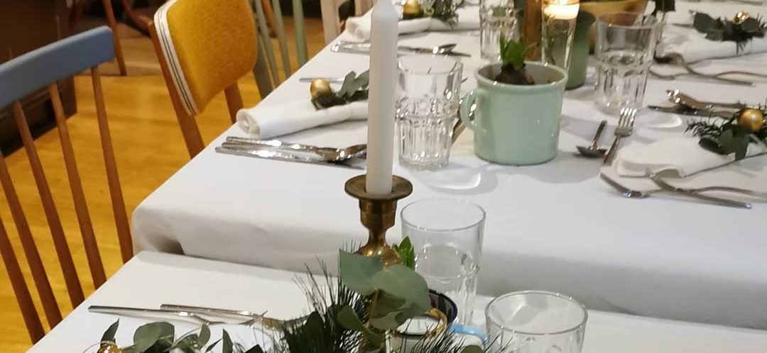 Martini Esstisch Kerze